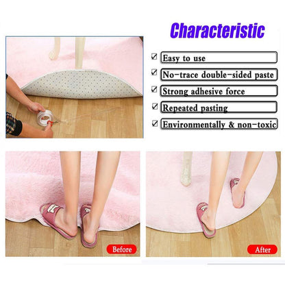 Nano Grip Tape 5M*1.2 Inch Reusable Removable Washable Double Sided Sticky Strips Seamless Traceless Tape Adhesive Kitchen Holder